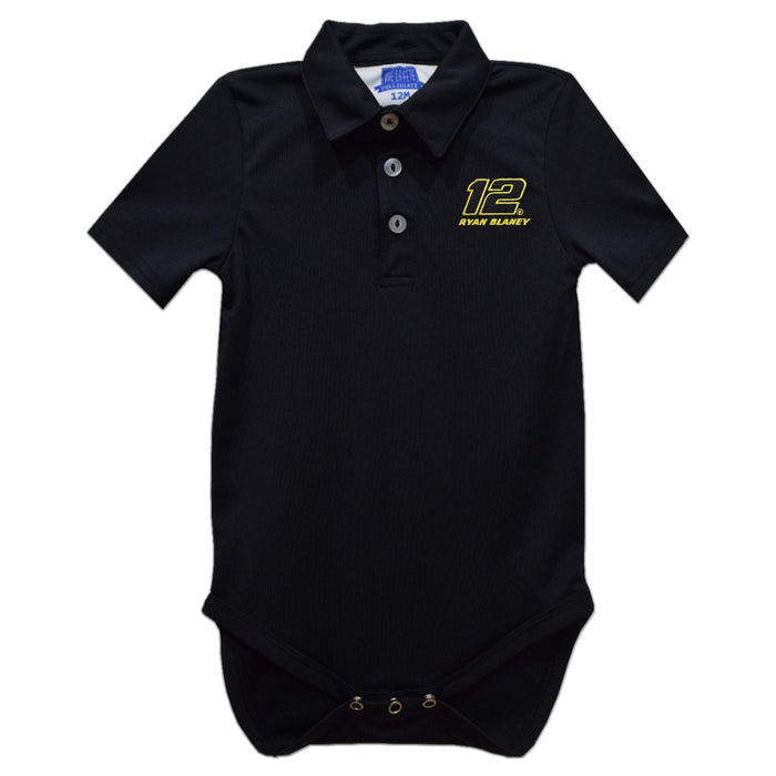 Ryan Blaney Vive La Fete Solid Polo Bodysuit - Black