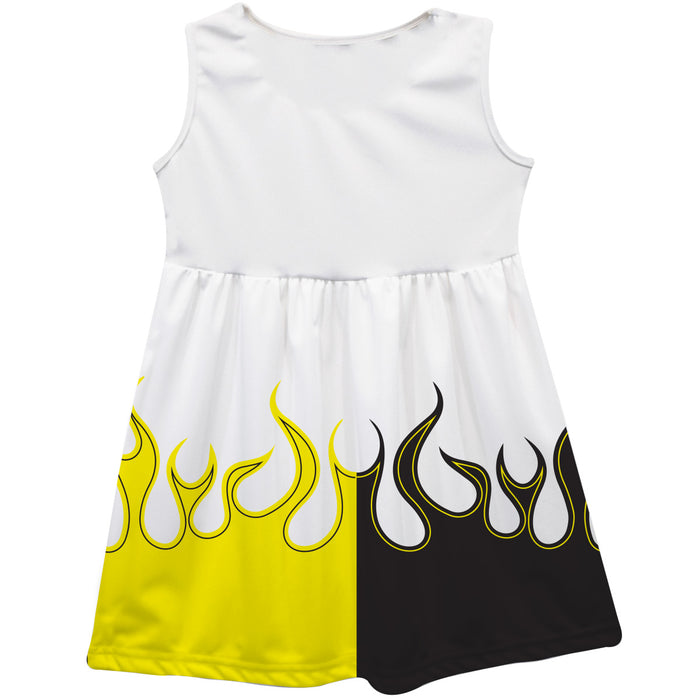 Ryan Blaney Nascar Car Flames Tank Dress - White
