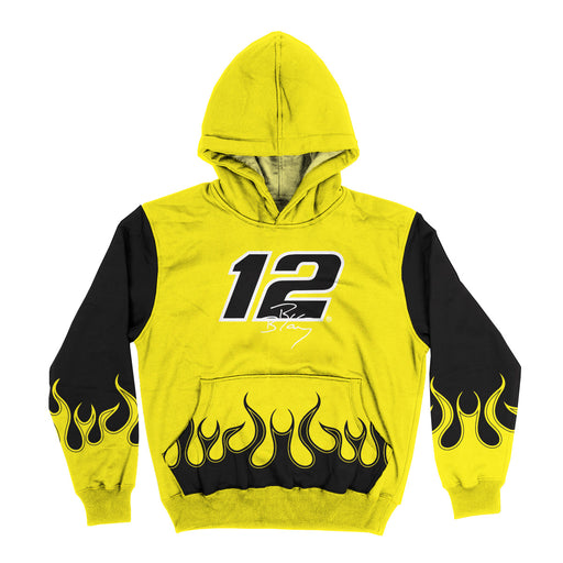 Ryan Blaney Vive La Fete Color Block Pullover Hoodie - Gold