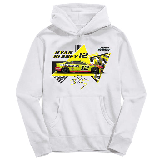 Ryan Blaney NASCAR Pullover Hoodie - White