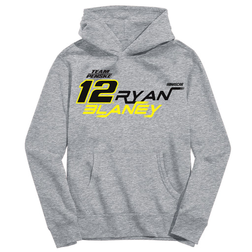 Ryan Blaney NASCAR Pullover Hoodie - Grey