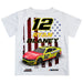 Ryan Blaney Vive La Fete Flag Racing Car T-Shirt - White