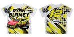 Ryan BlaneyVive La Fete Paint Brush Racing Car T-Shirt- White - Vive La Fête - Online Apparel Store