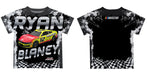 Ryan Blaney Vive La Fete Checkered Racing Car T-Shirt- Black - Vive La Fête - Online Apparel Store