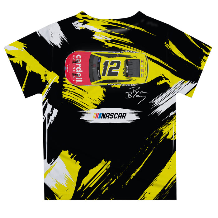 Ryan Blaney Vive La Fete NASCAR Paint Brush T-Shirt  - Black - Vive La Fête - Online Apparel Store