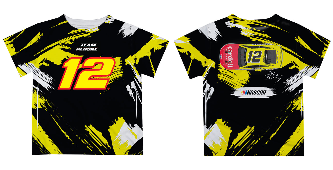 Ryan Blaney Vive La Fete NASCAR Paint Brush T-Shirt  - Black - Vive La Fête - Online Apparel Store