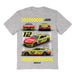 Ryan Blaney NASCAR Car View Cotton T-Shirt - Grey