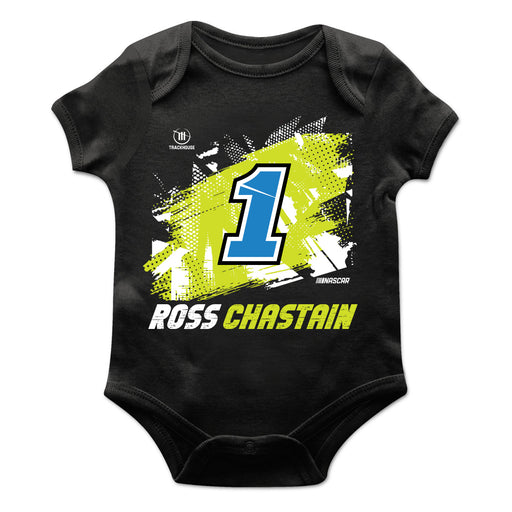Ross Chastain Cotton Short Sleeve Bodysuit Black