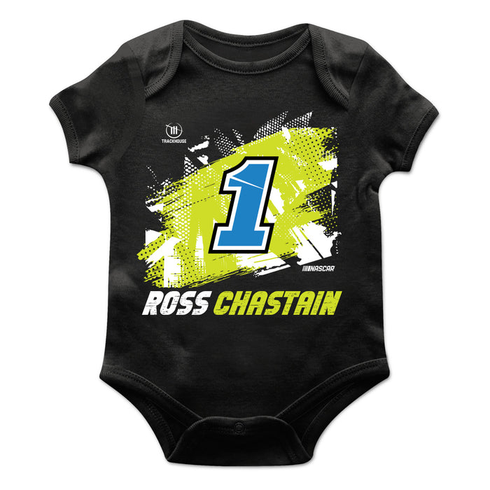 Ross Chastain Cotton Short Sleeve Bodysuit Black