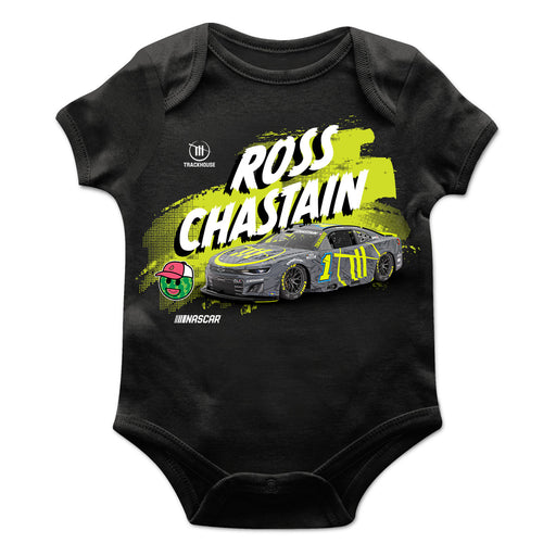 Ross Chastain Cotton Short Sleeve Bodysuit Black