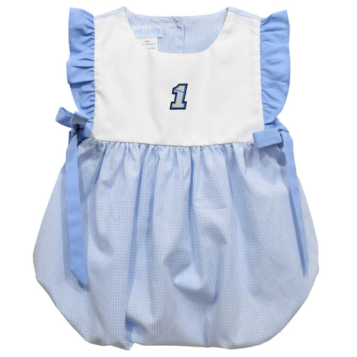 Ross Chastain Vive La Fete Gingham Bubble Dress - Light Blue