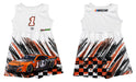 Ross Chastain Nascar Abstract Check Halftones Tank Dress - White - Vive La Fête - Online Apparel Store