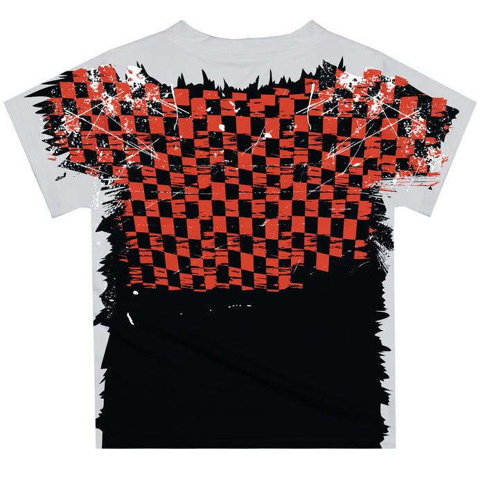 Ross Chastain Vive La Fete Checkered Racing Car T-Shirt- Black