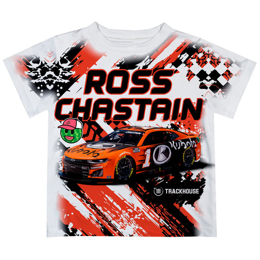 Ross ChastainVive La Fete Paint Brush Racing Car T-Shirt- White