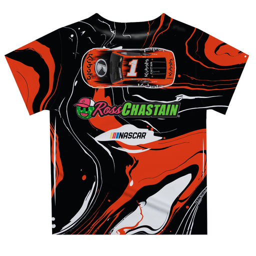 Ross Chastain Vive La Fete NASCAR Marble T-Shirt  - Black - Vive La Fête - Online Apparel Store