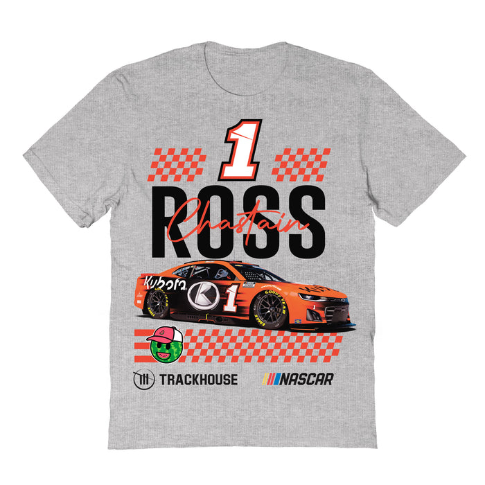 Ross Chastain NASCAR NameGrid Classic Cotton T-Shirt - Grey