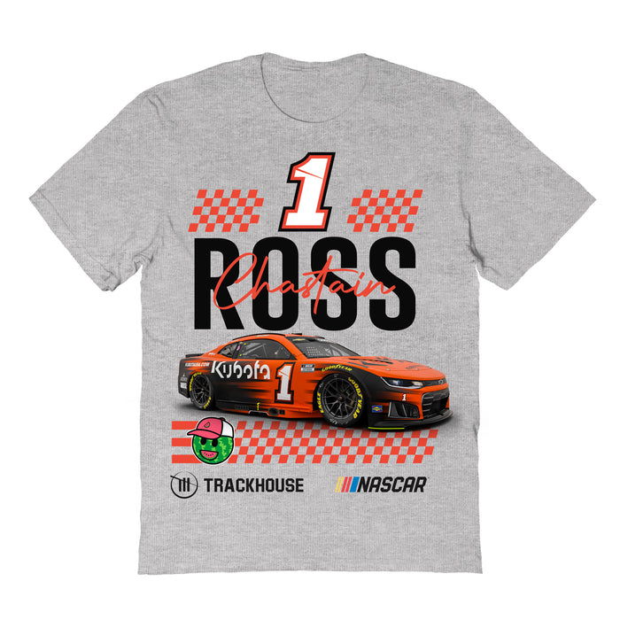 Ross Chastain NASCAR NameGrid Classic Cotton T-Shirt - Grey