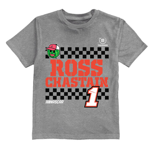 Ross Chastain NASCAR Grid Car Cotton T-Shirt - Grey