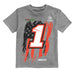 Ross Chastain NASCAR American Flag Cotton T-Shirt - Grey