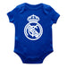 Real Madrid Infant Blue Short Sleeve Bodysuit With Logo