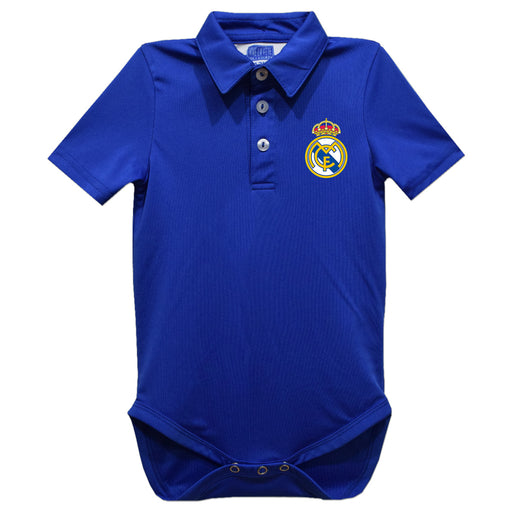 Real Madrid Vive La Fete Solid Polo Bodysuit - Royal