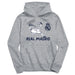 Real Madrid Youth Grey Pullover Cotton Hoodie