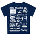 Real Madrid Impressions Artwork Boys Navy T-Shirt - Vive La Fête - Online Apparel Store