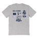 Real Madrid Impressions Artwork Grey Youth Cotton T-Shirt