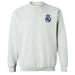 Real Madrid Impressions Artwork Women White Cotton Fleece Long Sleeve Crew Neck