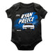 Ryan Preece Cotton Short Sleeve Bodysuit Black