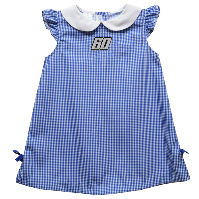 Ryan Preece Vive La Fete Gingham A-Line Dress - Royal