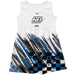 Ryan PreeceVive La Fete NASCAR Abstract Check Halftones Tank Dress White