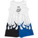 Ryan PreeceVive La Fete NASCAR Car - Flames Tank Dress White
