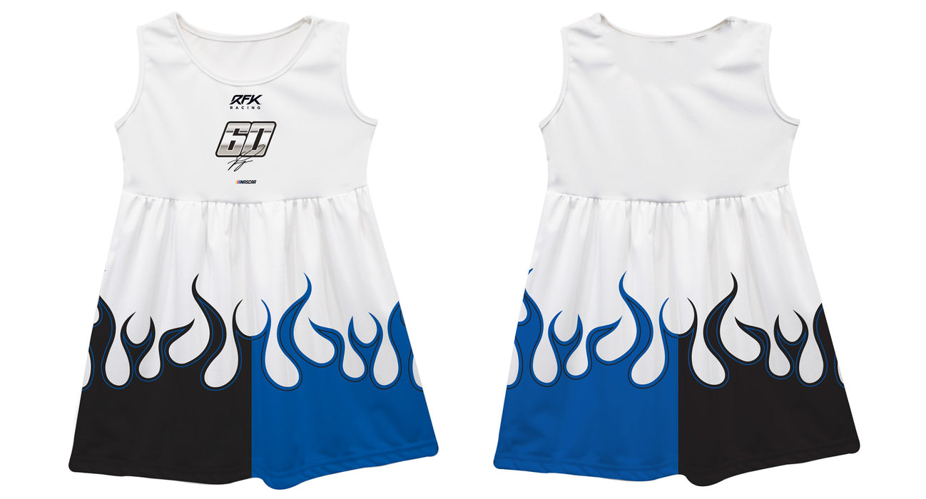Ryan PreeceVive La Fete NASCAR Car - Flames Tank Dress White
