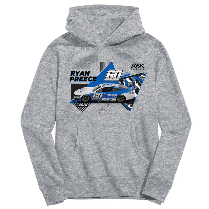 Ryan Preece Vive La Fete NASCAR Pullover Cotton Hoodie Gray