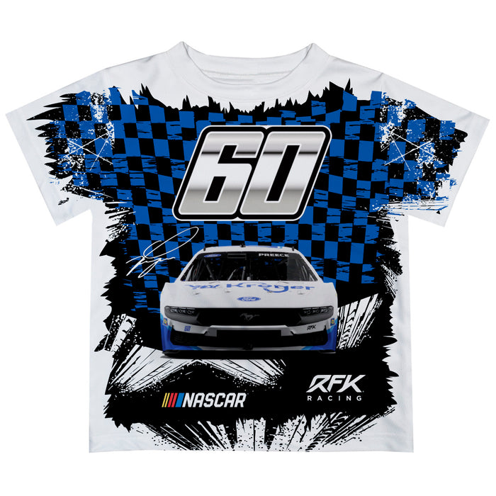 Ryan PreeceVive La Fete NASCAR Checkered Racing Car T-Shirt Royal