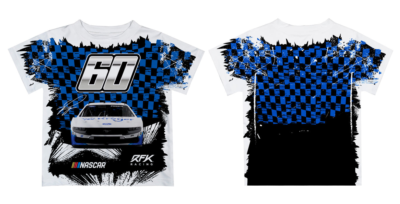 Ryan PreeceVive La Fete NASCAR Checkered Racing Car T-Shirt Royal