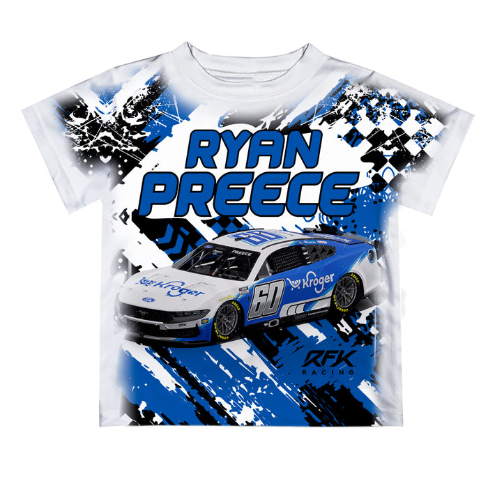 Ryan PreeceVive La Fete NASCAR Abstract Kids T-Shirt Royal