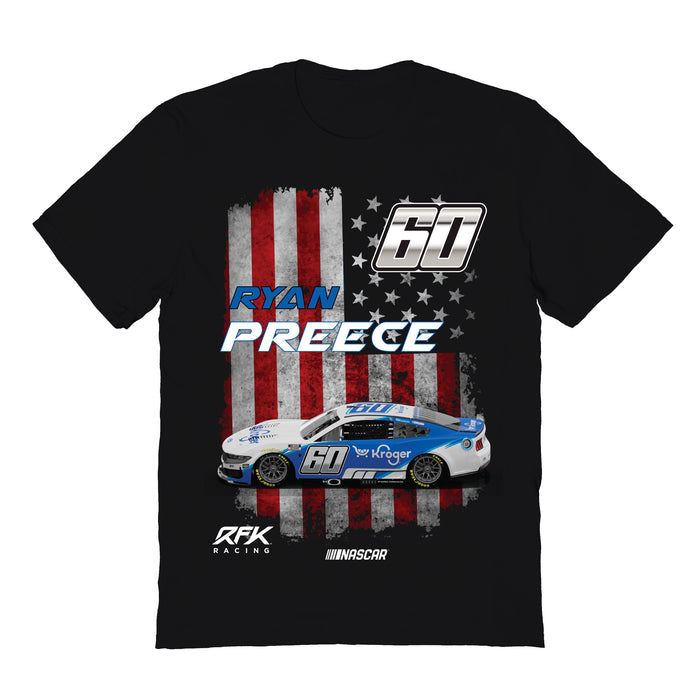 Ryan Preece Vive La Fete NASCAR American Flag Cotton T-Shirt Black