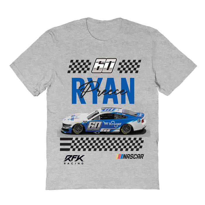Ryan Preece Vive La Fete NASCAR Name Grid Classic Cotton T-Shirt Gray