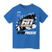 Ryan Preece Vive La Fete NASCAR Abstract Halftone Front Cotton T-Shirt Light Blue