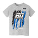 Ryan Preece Vive La Fete NASCAR American Flag Cotton T-Shirt Gray