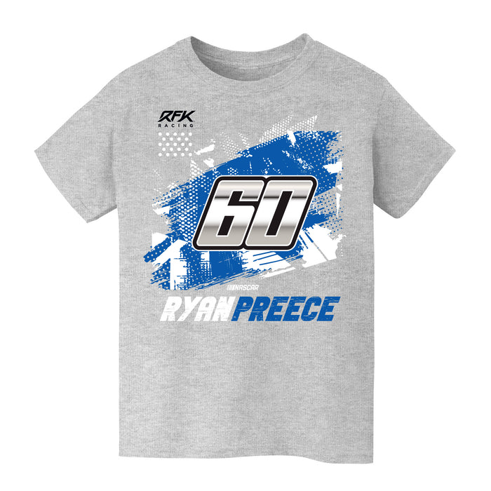 Ryan Preece Vive La Fete NASCAR Abstract Check Halftones Gray