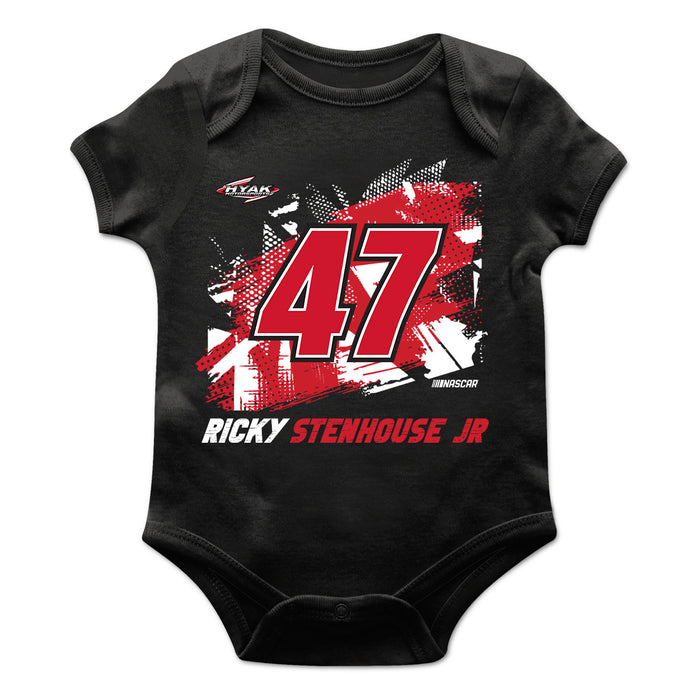 Ricky Stenhouse Jr  Cotton Short Sleeve Bodysuit Black