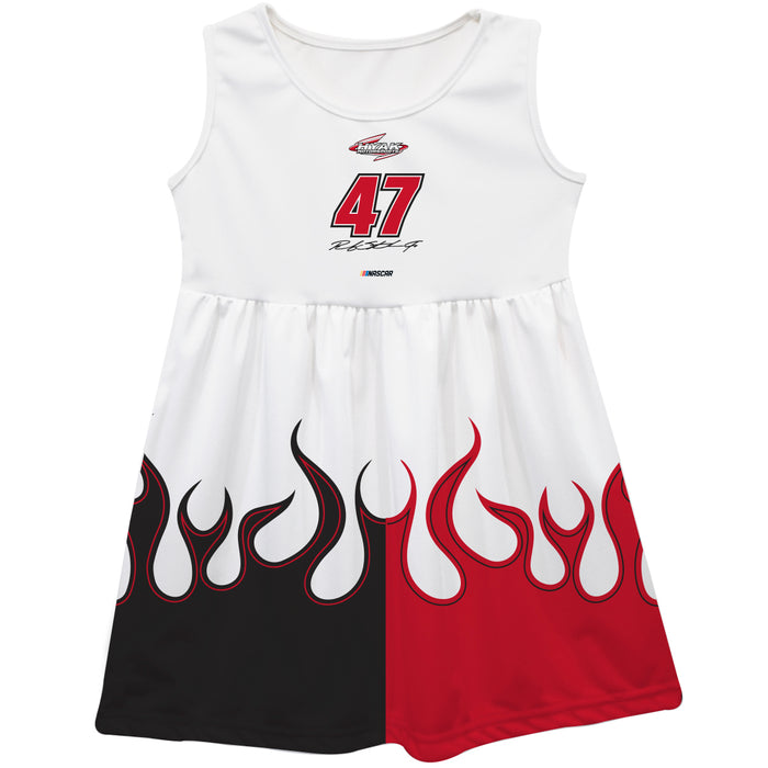 Ricky Stenhouse Jr Vive La Fete NASCAR Car - Flames Tank Dress White