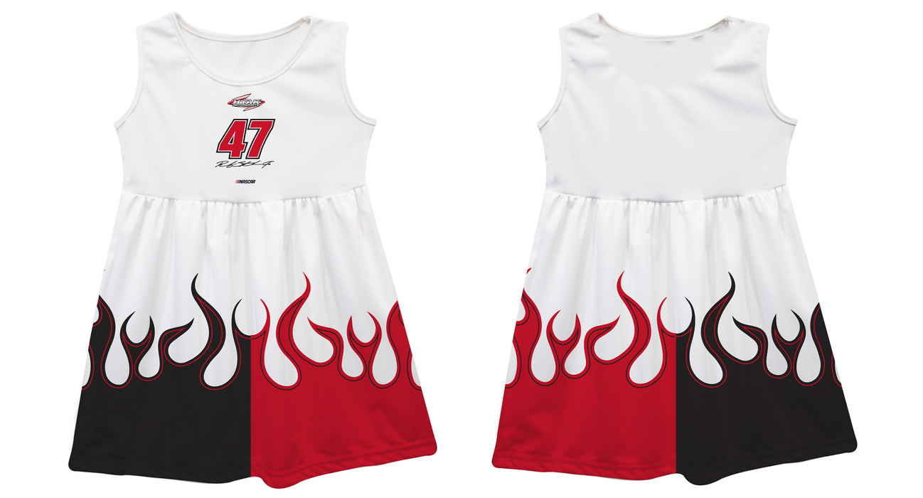 Ricky Stenhouse Jr Vive La Fete NASCAR Car - Flames Tank Dress White