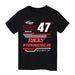 Ricky Stenhouse Jr Vive La Fete NASCAR Geometric Classic Front Cotton T-Shirt Black