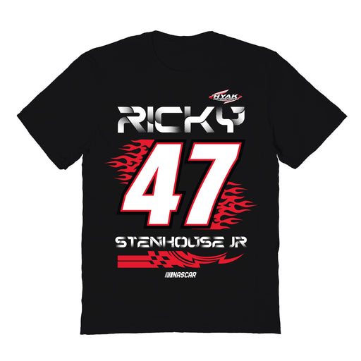 Ricky Stenhouse Jr Vive La Fete NASCAR Fire number Cotton T-Shirt Black
