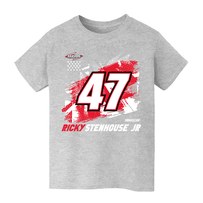 Ricky Stenhouse Jr Vive La Fete NASCAR Abstract Halftones Cotton T-Shirt Gray