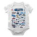 NASCAR Bristol Cotton Short Sleeve Bodysuit Impressions Artwork White